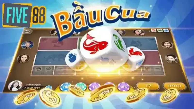 Cấu trúc game bầu cua online có 102 tương đối đơn giản 